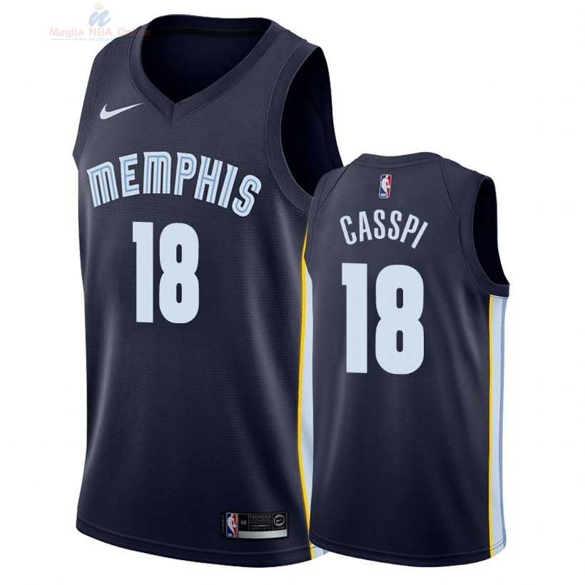 Acquista Maglia NBA Nike Memphis Grizzlies #18 Omri Casspi Marino Icon 2018