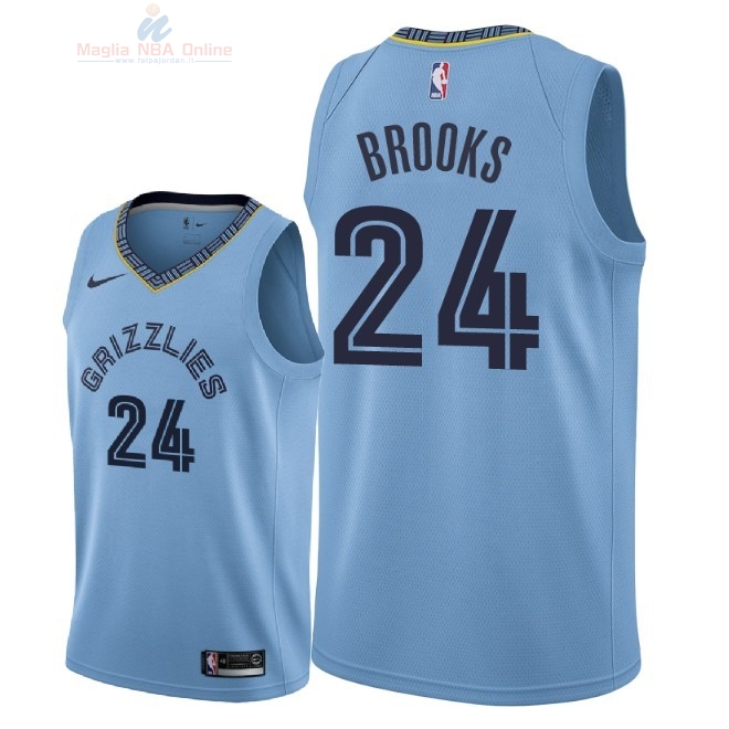 Acquista Maglia NBA Nike Memphis Grizzlies #24 Dillon Brooks Blu Statement 2018-19