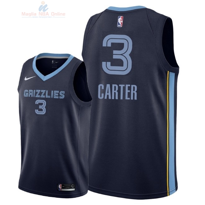 Acquista Maglia NBA Nike Memphis Grizzlies #3 Jevon Carter Marino Icon 2018-19