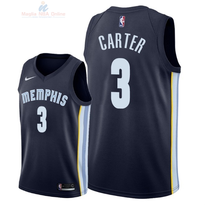 Acquista Maglia NBA Nike Memphis Grizzlies #3 Jevon Carter Marino Icon 2018
