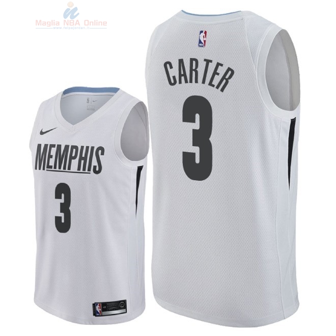 Acquista Maglia NBA Nike Memphis Grizzlies #3 Jevon Carter Nike Bianco Città 2018