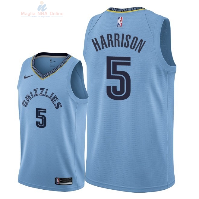 Acquista Maglia NBA Nike Memphis Grizzlies #5 Andrew Harrison Blu Statement 2018-19