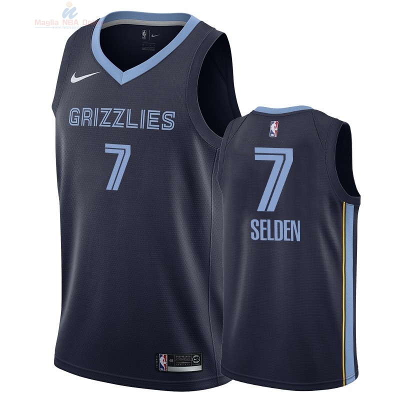 Acquista Maglia NBA Nike Memphis Grizzlies #7 Wayne Selden Marino Icon 2018-19
