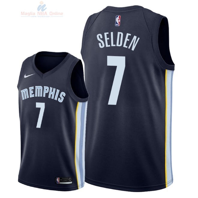 Acquista Maglia NBA Nike Memphis Grizzlies #7 Wayne Selden Marino Icon 2018