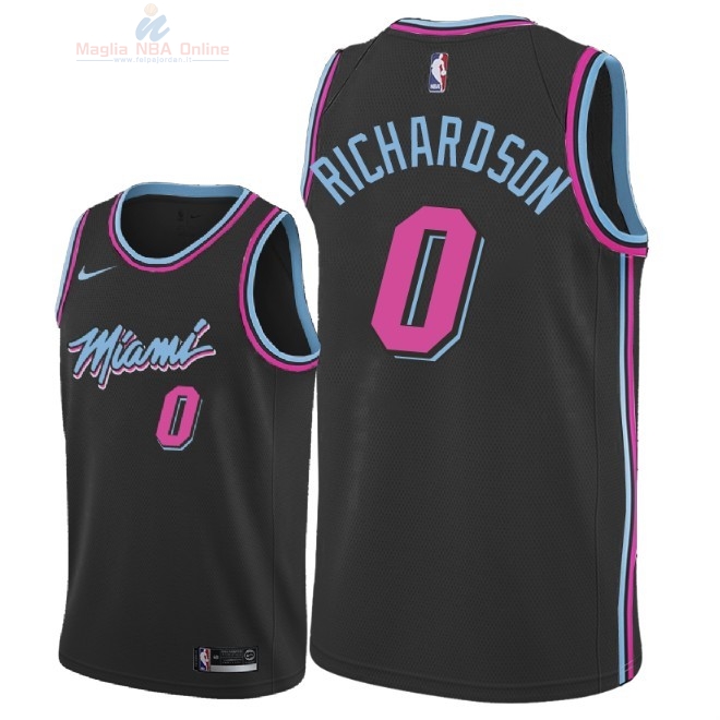 Acquista Maglia NBA Nike Miami Heat #0 Josh Richardson Nike Nero Città 2018-19