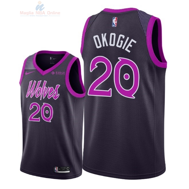 Acquista Maglia NBA Nike Minnesota Timberwolves #20 Josh Okogie Porpora Città 2018-19