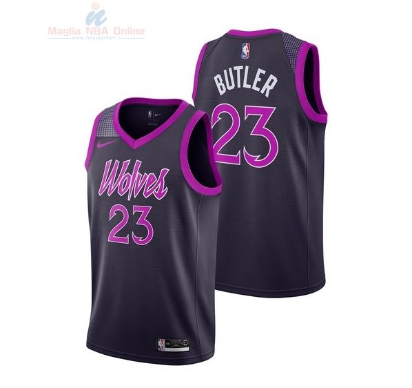 Acquista Maglia NBA Nike Minnesota Timberwolves #23 Jimmy Butler Nike Porpora Città 2018-19