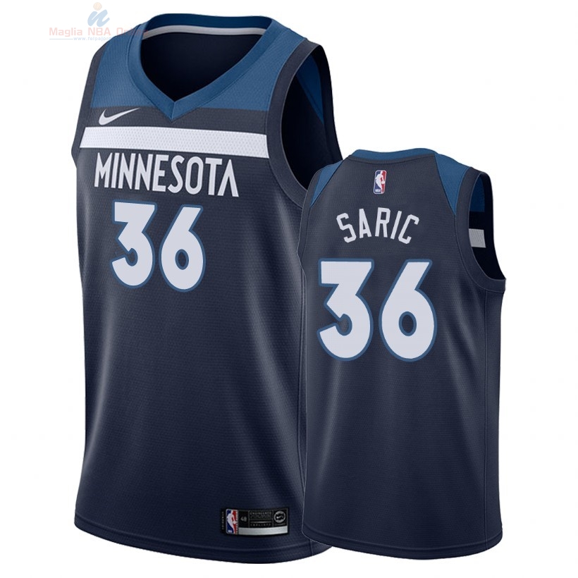Acquista Maglia NBA Nike Minnesota Timberwolves #36 Dario Saric Marino Icon 2018