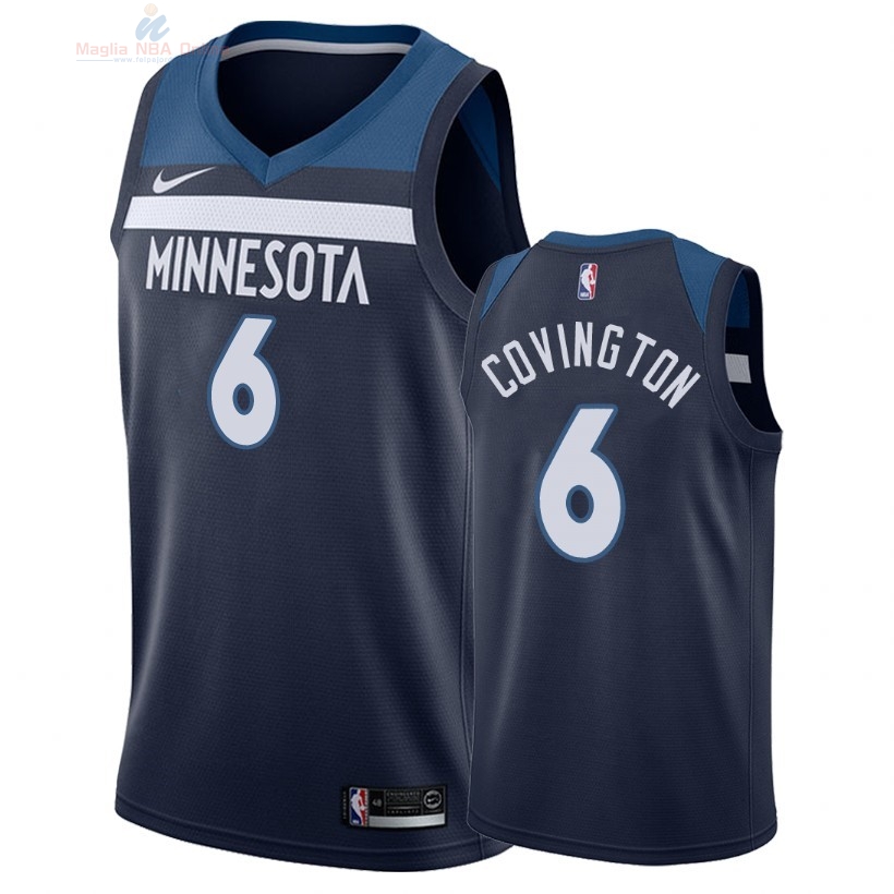 Acquista Maglia NBA Nike Minnesota Timberwolves #6 Robert Covington Marino Icon 2018