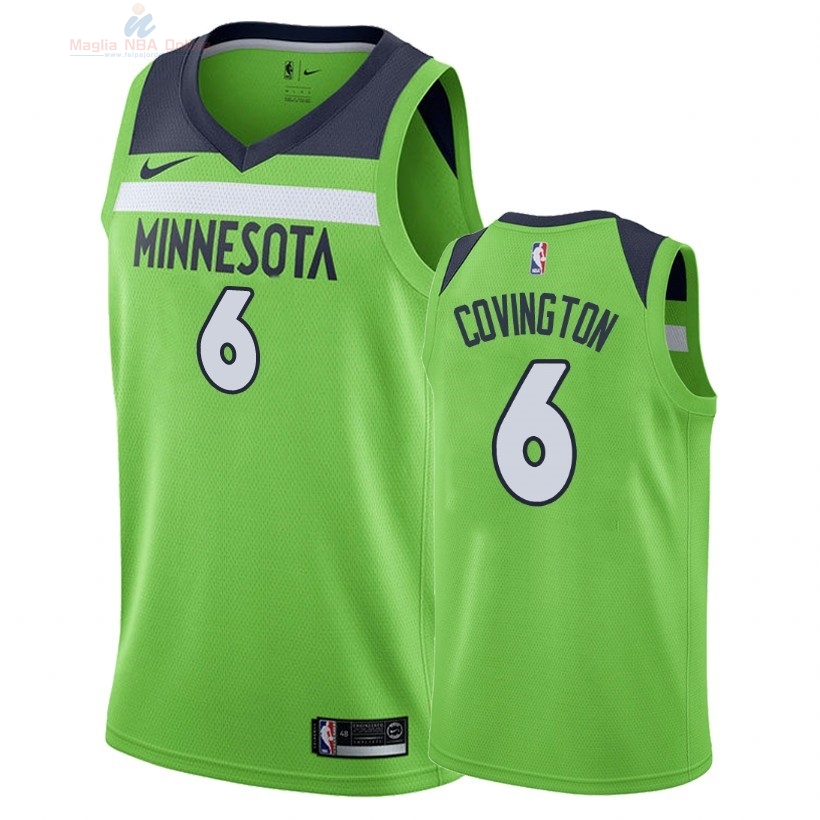 Acquista Maglia NBA Nike Minnesota Timberwolves #6 Robert Covington Verde Statement 2018