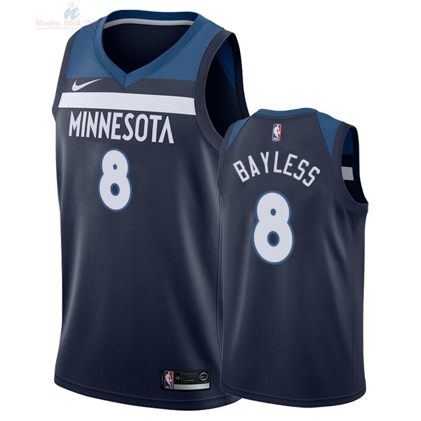 Acquista Maglia NBA Nike Minnesota Timberwolves #8 Jerryd Bayless Marino Icon 2018