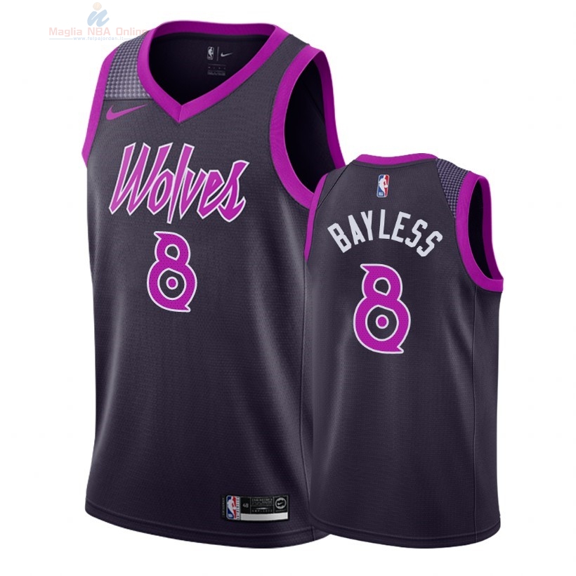 Acquista Maglia NBA Nike Minnesota Timberwolves #8 Jerryd Bayless Nike Porpora Città 2018-19