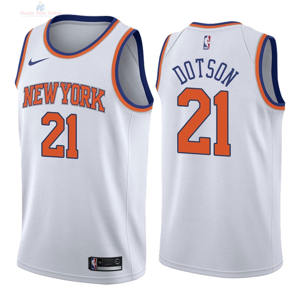 Acquista Maglia NBA Nike New York Knicks #21 Damyean Dotson Bianco Association 2018