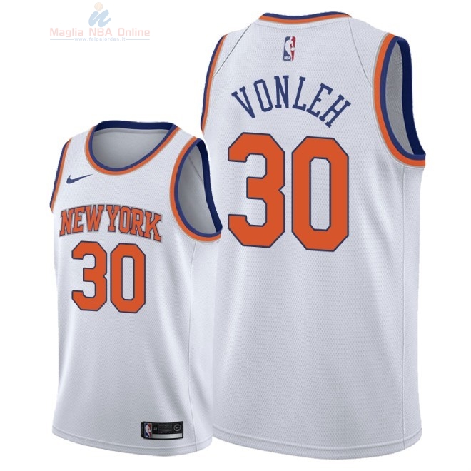 Acquista Maglia NBA Nike New York Knicks #30 Noah Vonleh Bianco Association 2018