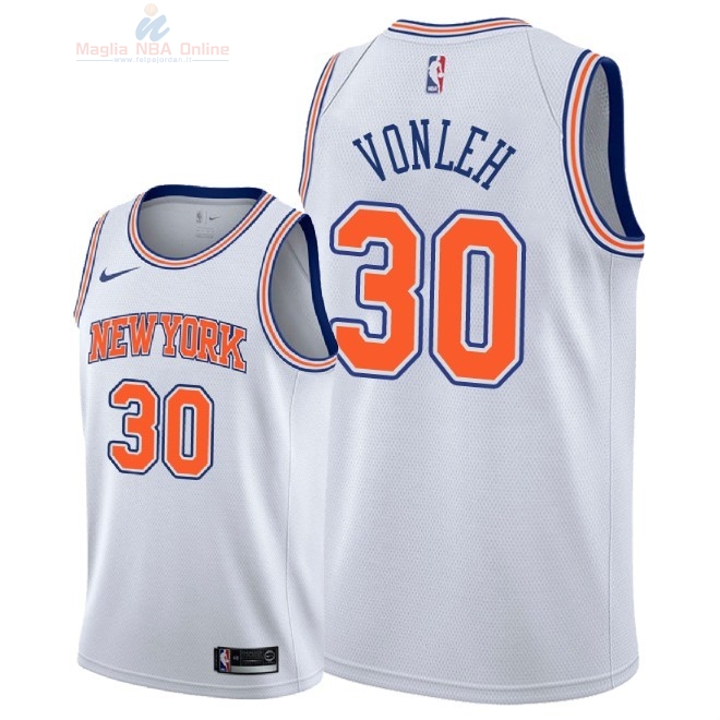 Acquista Maglia NBA Nike New York Knicks #30 Noah Vonleh Bianco Statement 2018