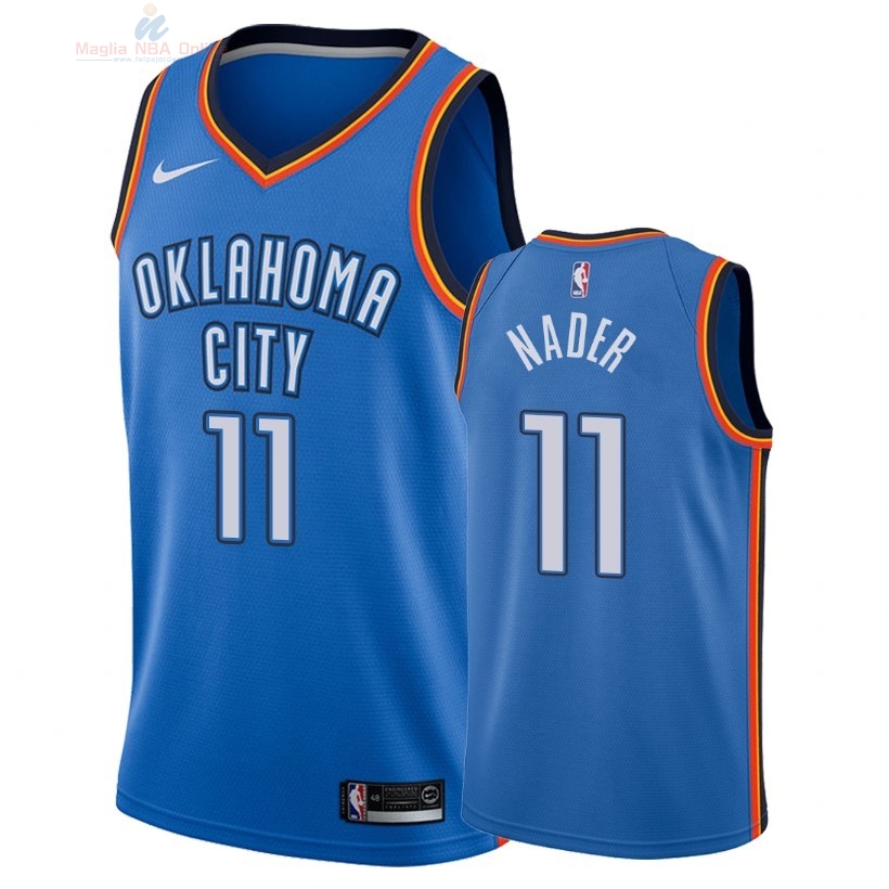 Acquista Maglia NBA Nike Oklahoma City Thunder #11 Abdel Nader Blu Icon 2018