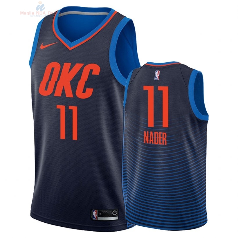 Acquista Maglia NBA Nike Oklahoma City Thunder #11 Abdel Nader Marino Statement 2018