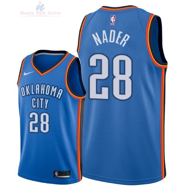 Acquista Maglia NBA Nike Oklahoma City Thunder #28 Abdel Nader Blu Icon 2018