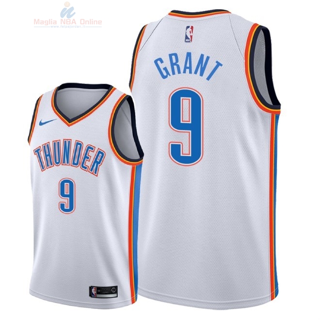 Acquista Maglia NBA Nike Oklahoma City Thunder #9 Jerami Grant Bianco Association 2018