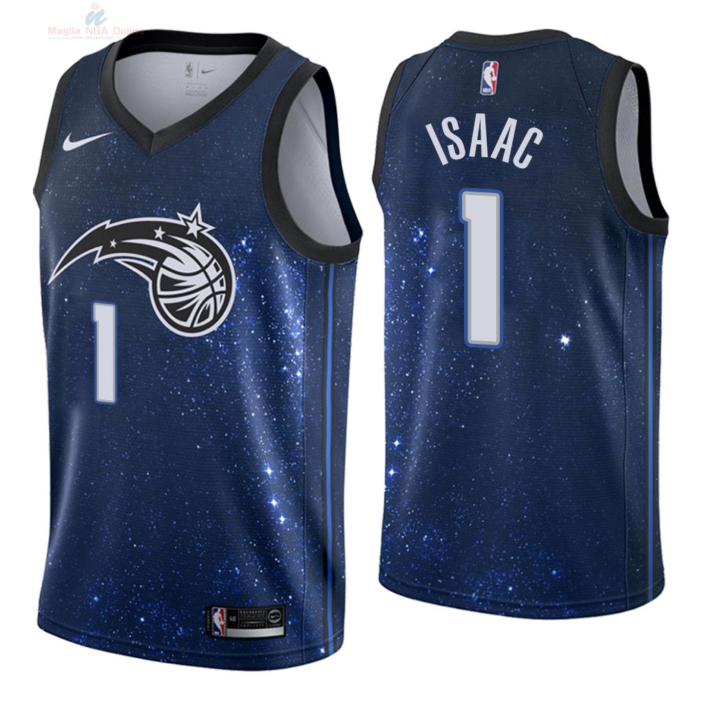 Acquista Maglia NBA Nike Orlando Magic #1 Jonathan Isaac Nike Marino Città 2018