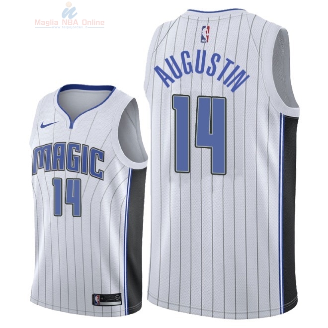 Acquista Maglia NBA Nike Orlando Magic #14 D.J. Augustin Bianco Association 2018
