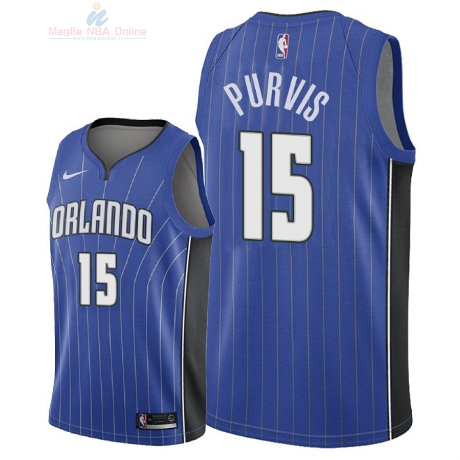 Acquista Maglia NBA Nike Orlando Magic #15 Rodney Purvis Blu Icon 2018