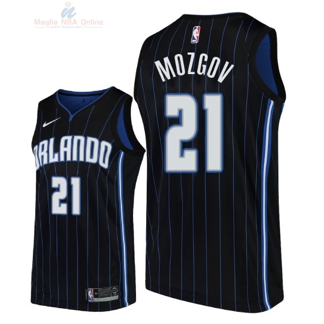 Acquista Maglia NBA Nike Orlando Magic #21 Timofey Mozgov Nero Statement 2018