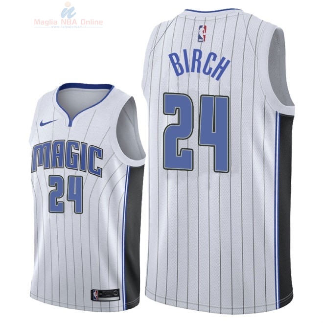 Acquista Maglia NBA Nike Orlando Magic #24 Khem Birch Bianco Association 2018