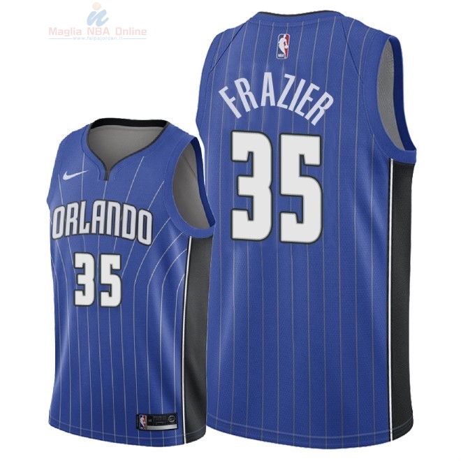 Acquista Maglia NBA Nike Orlando Magic #35 Melvin Frazier Blu Icon 2018