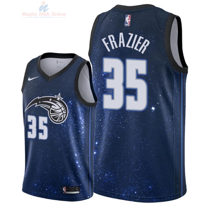 Acquista Maglia NBA Nike Orlando Magic #35 Melvin Frazier Nike Marino Città 2018