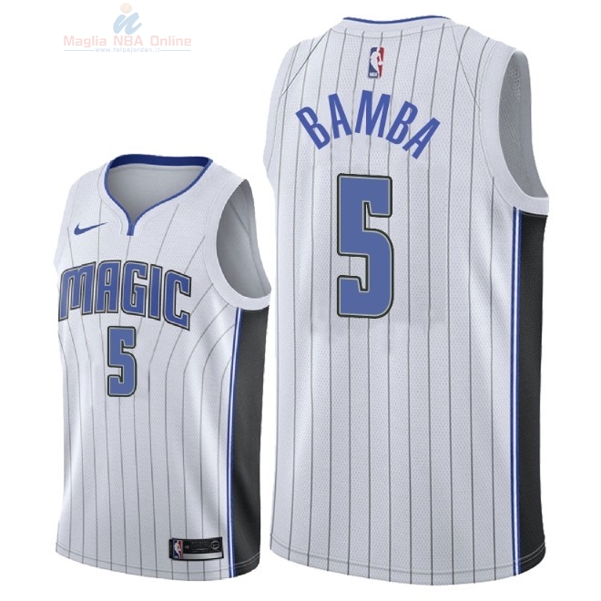 Acquista Maglia NBA Nike Orlando Magic #5 Mohamed Bamba Bianco Association 2018