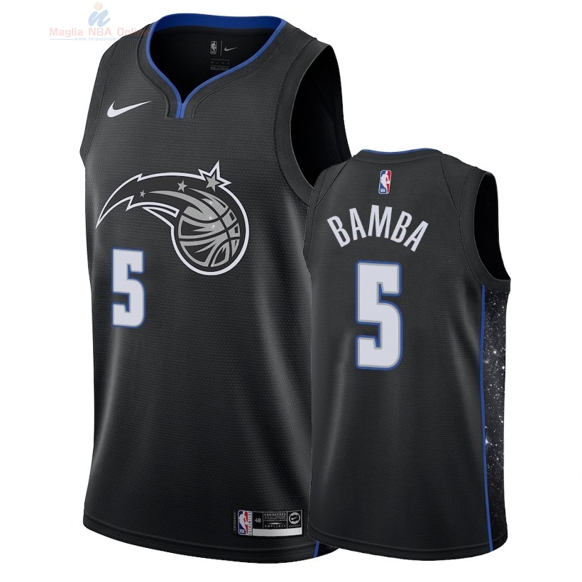 Acquista Maglia NBA Nike Orlando Magic #5 Mohamed Bamba Nike Nero Città 2018-19