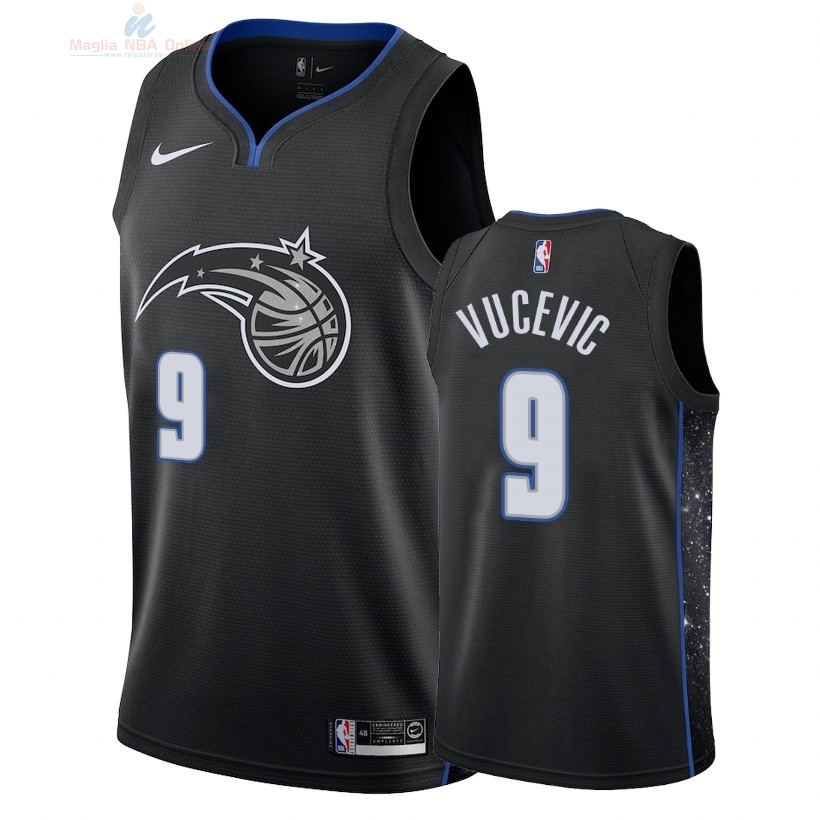 Acquista Maglia NBA Nike Orlando Magic #9 Nikola Vucevic Nike Nero Città 2018-19