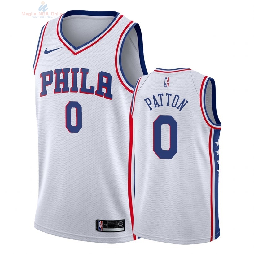 Acquista Maglia NBA Nike Philadelphia Sixers #0 Justin Patton Bianco Association 2018