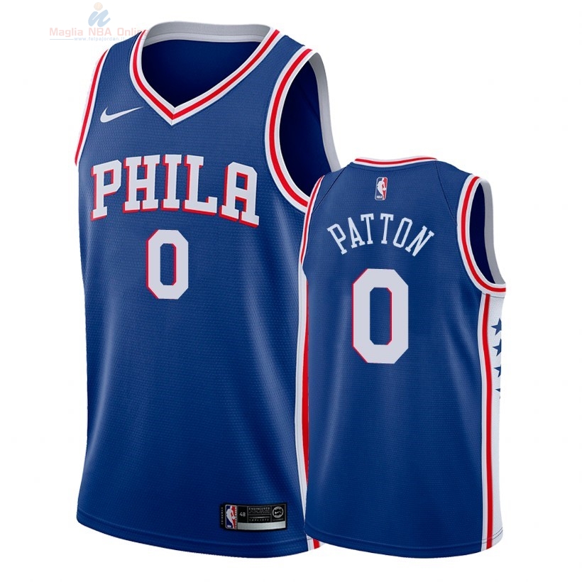 Acquista Maglia NBA Nike Philadelphia Sixers #0 Justin Patton Blu Icon 2018