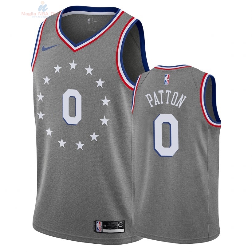 Acquista Maglia NBA Nike Philadelphia Sixers #0 Justin Patton Nike Grigio Città 2018-19