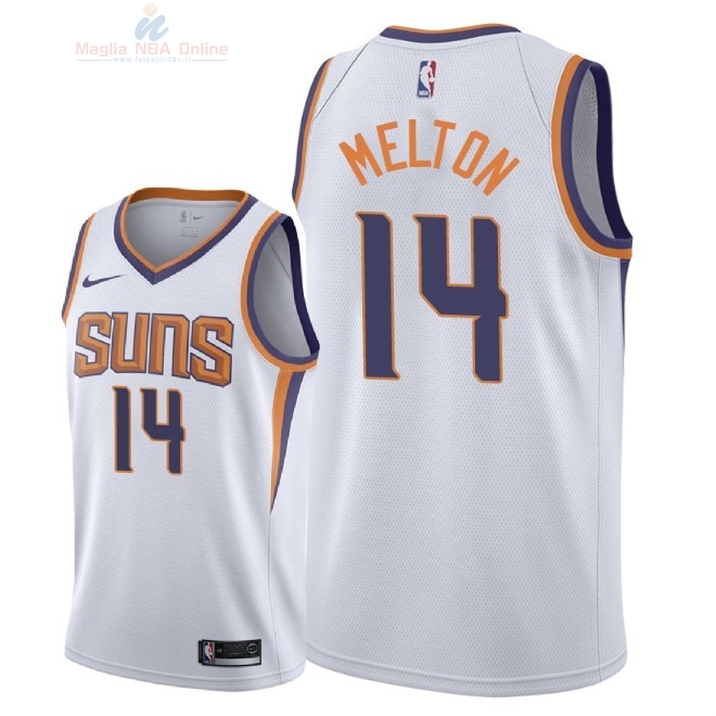 Acquista Maglia NBA Nike Phoenix Suns #14 De'Anthony Melton Bianco Association 2018