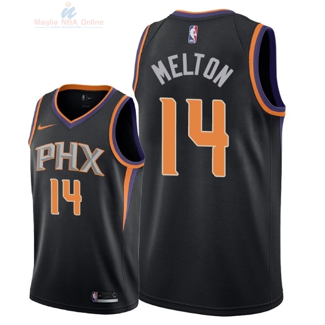 Acquista Maglia NBA Nike Phoenix Suns #14 De'Anthony Melton Nero Statement 2018