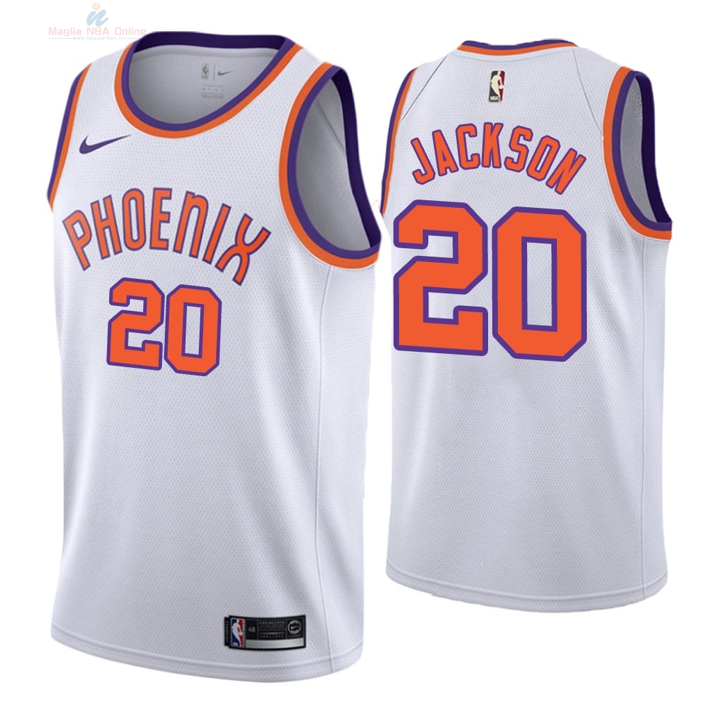 Acquista Maglia NBA Nike Phoenix Suns #20 Josh Jackson Retro Bianco 2018