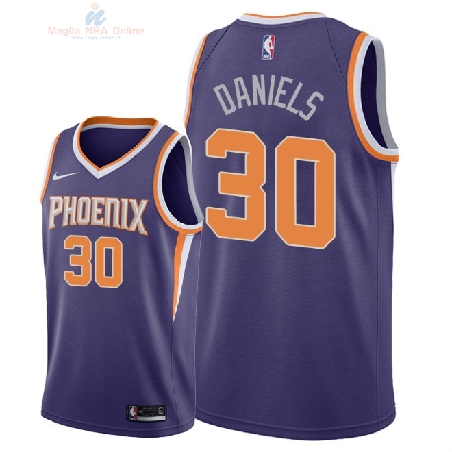 Acquista Maglia NBA Nike Phoenix Suns #30 Troy Daniels Porpora Icon 2018