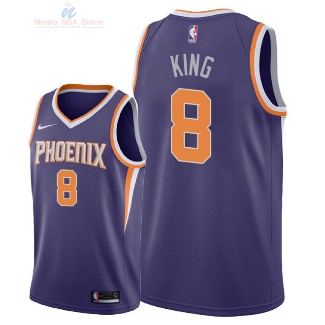 Acquista Maglia NBA Nike Phoenix Suns #8 George King Porpora Icon 2018