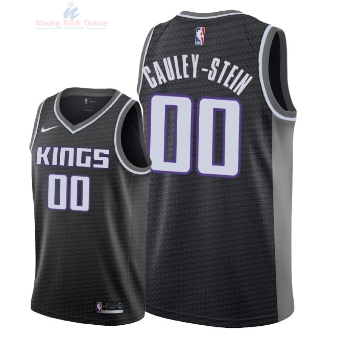 Acquista Maglia NBA Nike Sacramento Kings #0 Willie Cauley Stein Nero Statement 2018