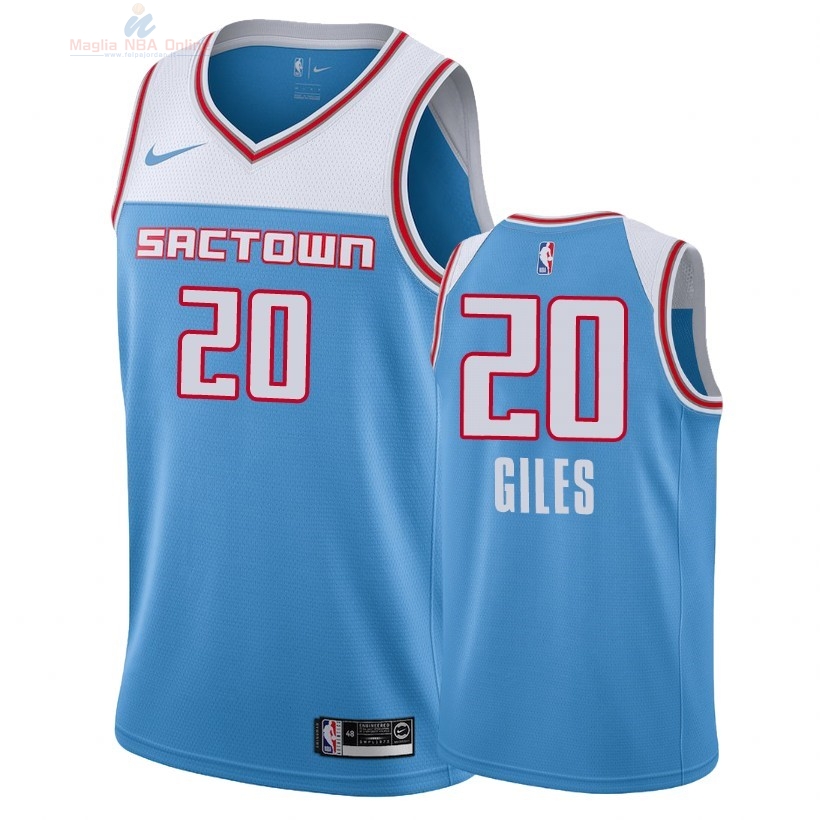 Acquista Maglia NBA Nike Sacramento Kings #20 Harry Giles Nike Blu Città 2018-19