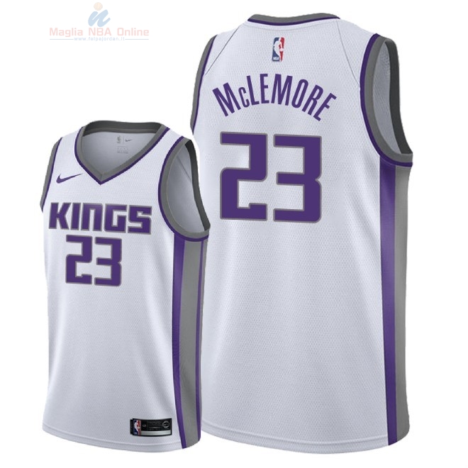 Acquista Maglia NBA Nike Sacramento Kings #23 Ben McLemore Bianco Association 2018