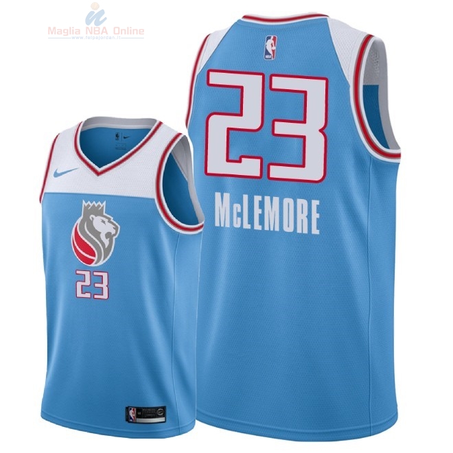 Acquista Maglia NBA Nike Sacramento Kings #23 Ben McLemore Nike Blu Città 2018