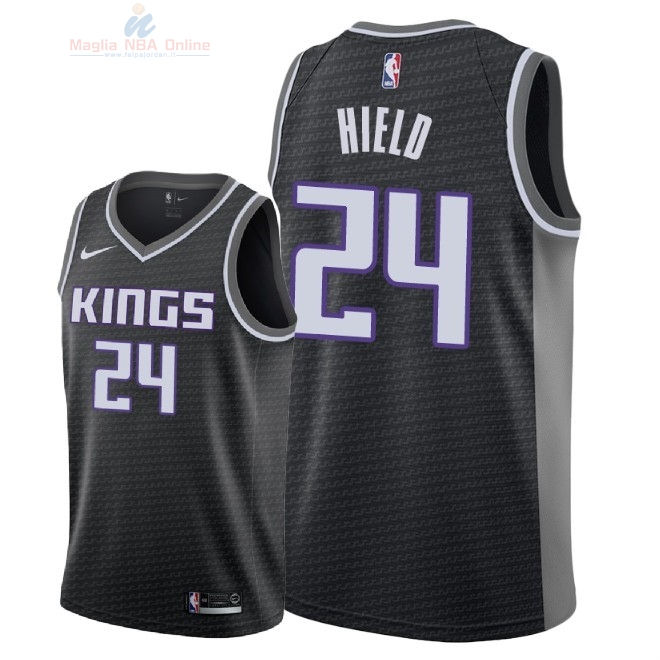 Acquista Maglia NBA Nike Sacramento Kings #24 Buddy Hield Nero Statement 2018