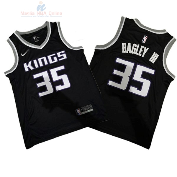 Acquista Maglia NBA Nike Sacramento Kings #35 Marvin Bagley III Nero 2018