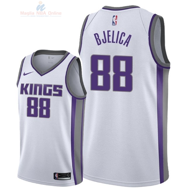 Acquista Maglia NBA Nike Sacramento Kings #88 Nemanja Bjelica Bianco Association 2018