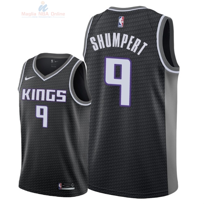 Acquista Maglia NBA Nike Sacramento Kings #9 Iman Shumpert Nero Statement 2018
