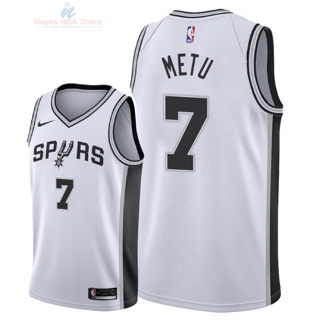 Acquista Maglia NBA Nike San Antonio Spurs #7 Chimezie Metu Bianco Association 2018